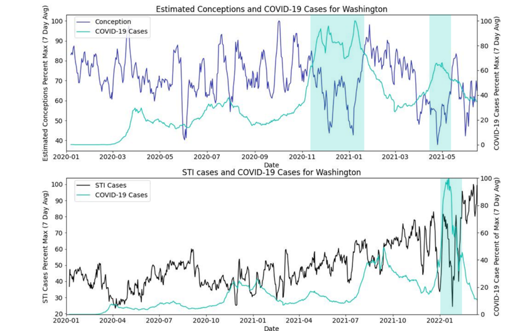 Exploring birth rates and STI diagnoses during periods of high COVID-19 rates