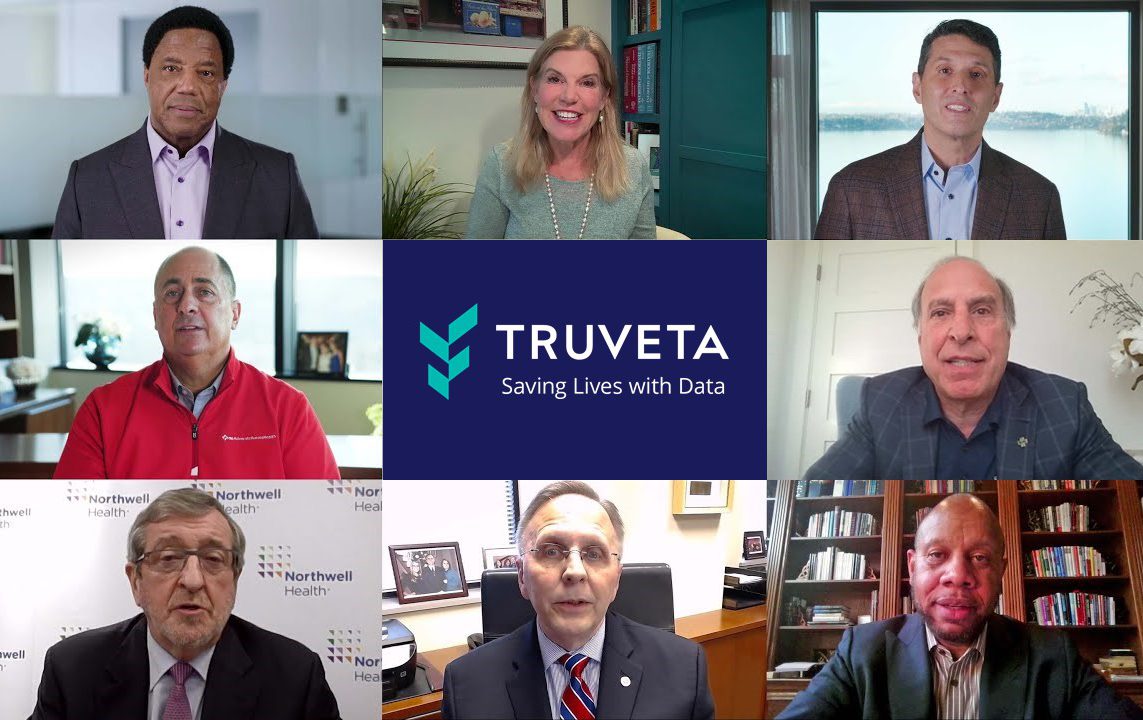 A mosaic of innovative health leaders speaking about Truveta