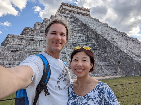Yuling Jiang and her husband