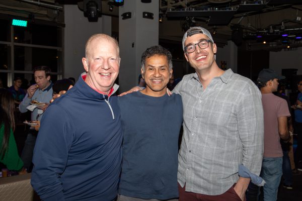 Three Truvetans at the company party