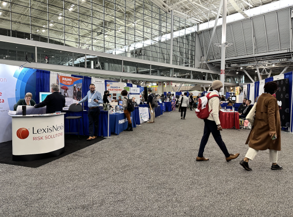 A view of the APHA conference & vendor booths.