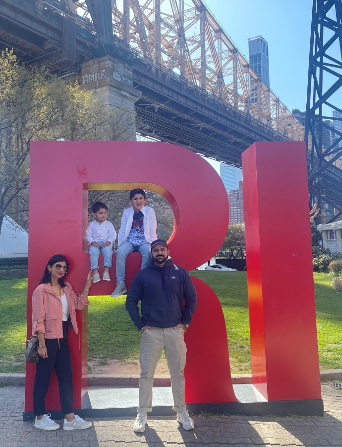 Raj Brar and his family.