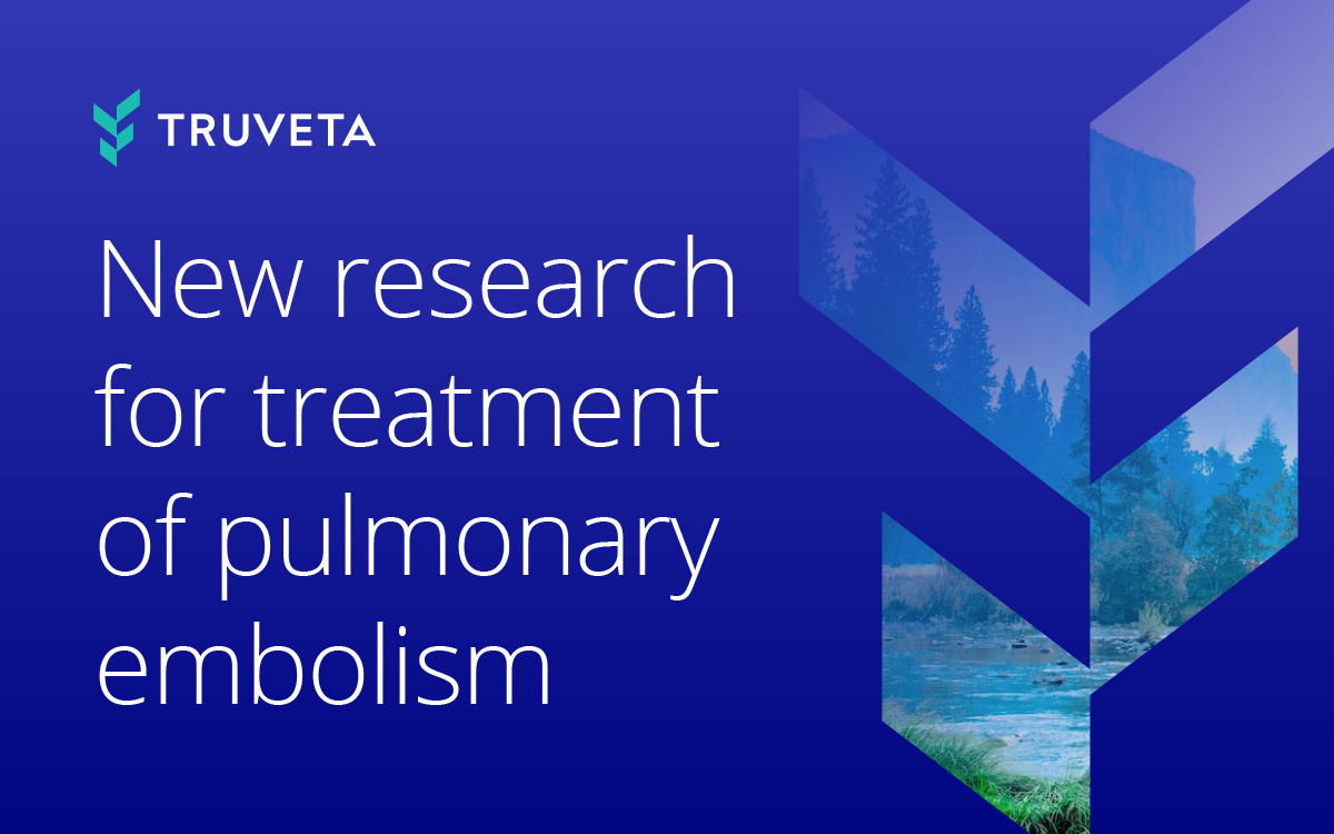 New first-of-its-kind comparative effectiveness study for treatment of pulmonary embolism