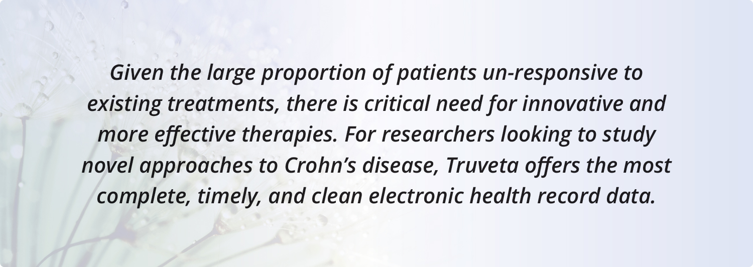 Studying Crohn's disease with Truveta's complete EHR data and clinical notes 