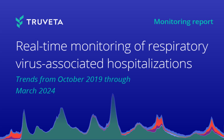 Truveta Research uses EHR data to explore trends in monthly respiratory virus-associated hospitalizations for RSV, COVID, influenza, parainfluenza, HMPV, and rhinovirus.