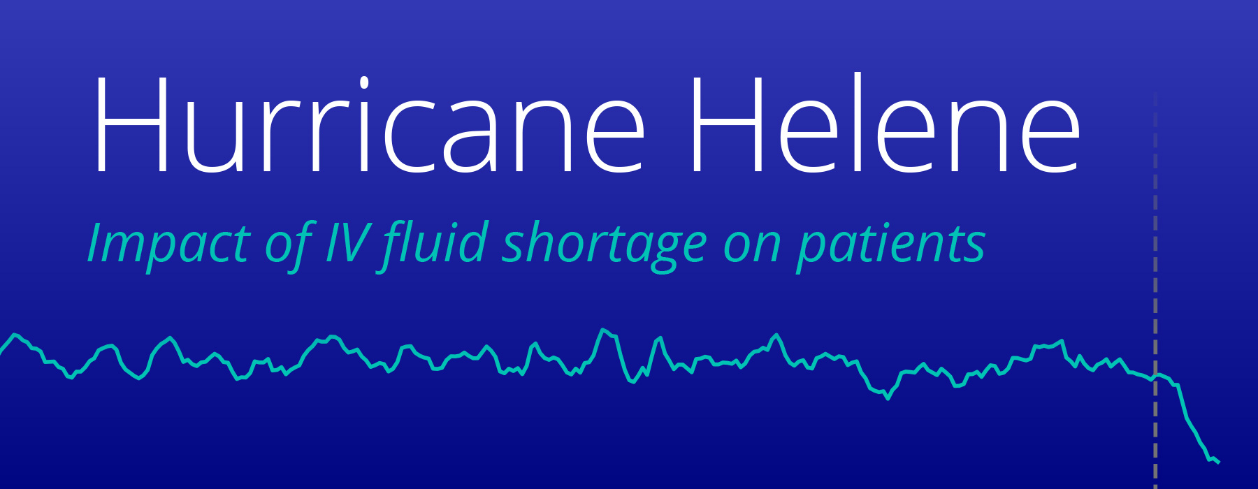 Saline-Shortage-Hero Baxter plant IV fluid shortage Hurricane Helene patient impact