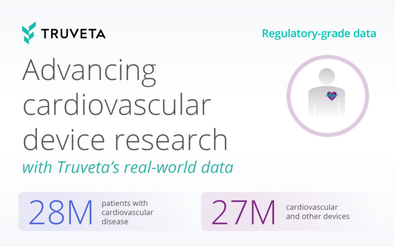 Cardiovascular disease devices PAD TAVR SAVR echo cardiac catheterization RWD RWE EHR Truveta Data