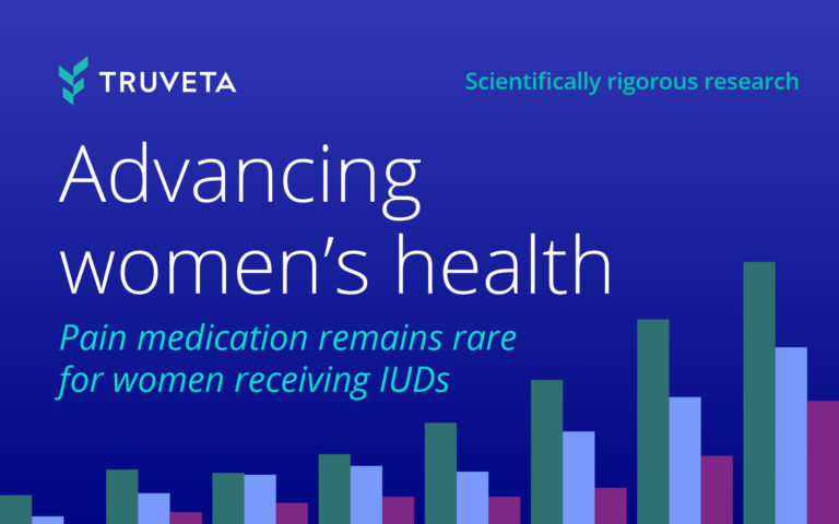Women's health pain medications IUD placement RWD RWE Truveta Research