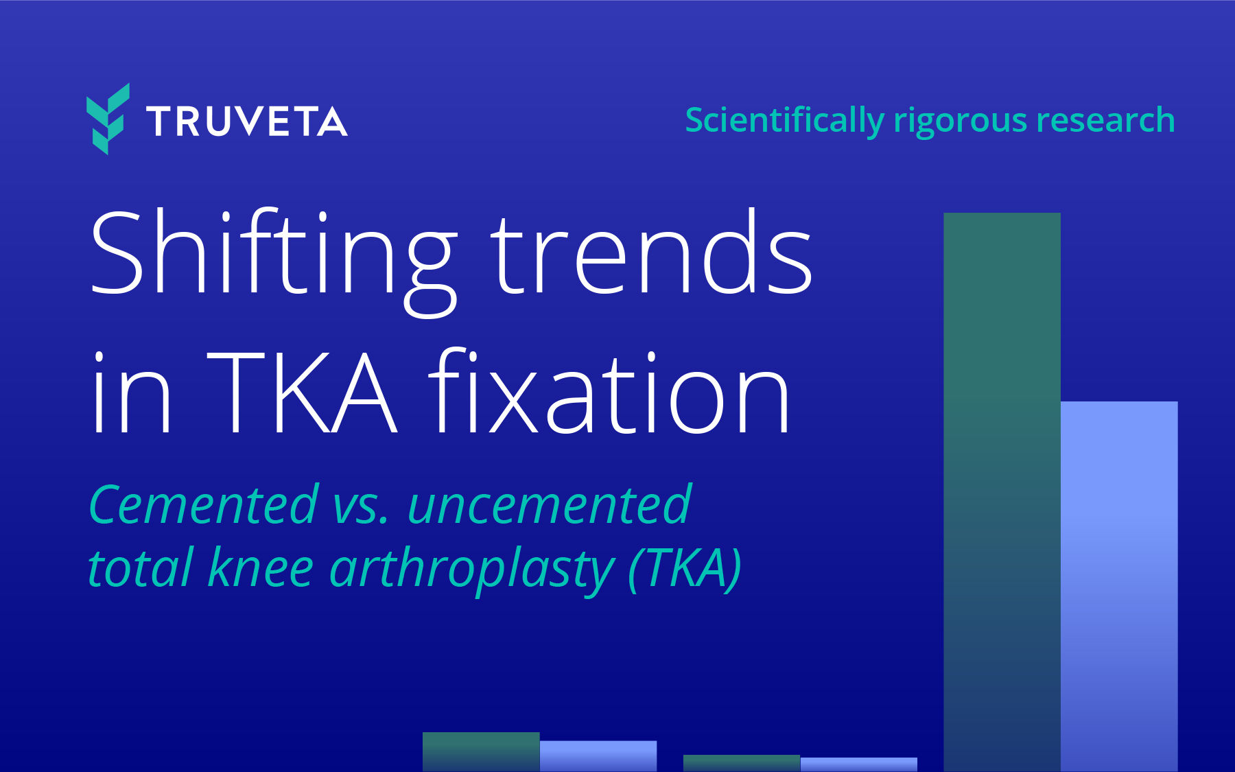 total knee replacement TKA uncemented cemented devices implants RWD RWE patient outcomes