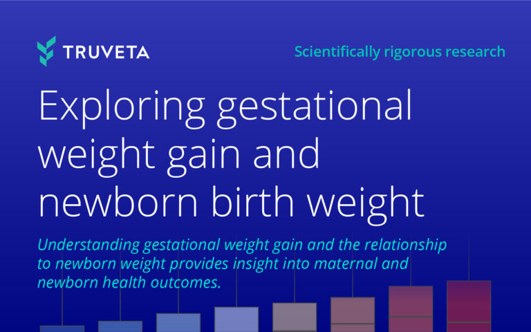 Text image describing research study exploring the connection between pregnancy weight gain and newborn birth weight