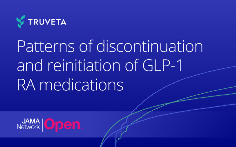 Truveta analysis illustrating real-world patterns of discontinuation and reinitiation of GLP-1 receptor agonist medications, published in JAMA Network Open