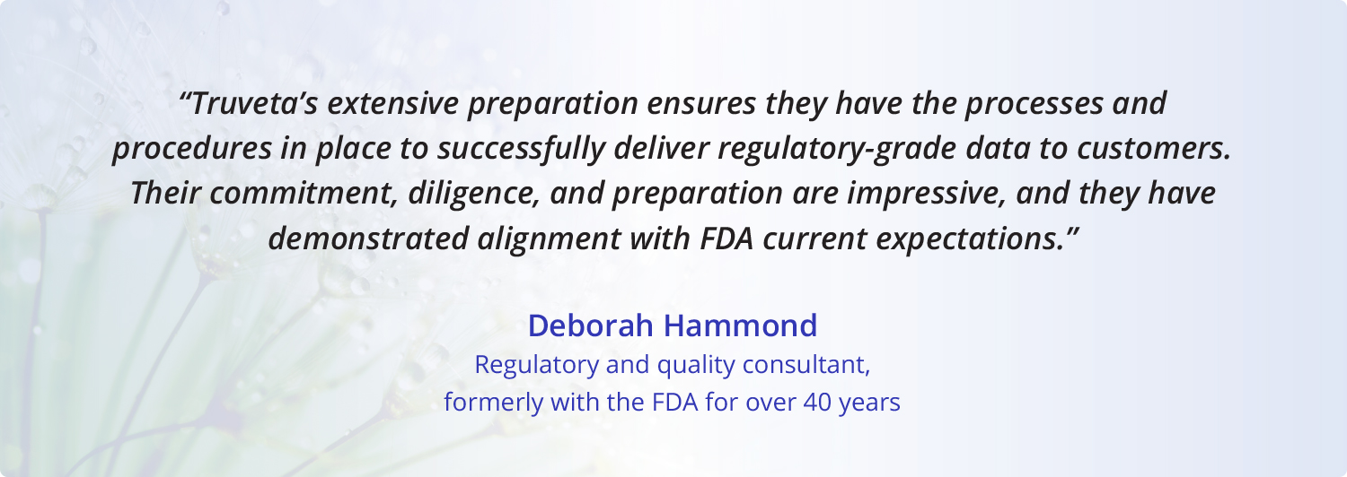 Reg-Grade-quote-Deborah Quote from former FDA regulator on Truveta's regulatory-grade capabilities