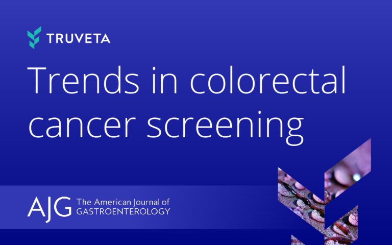 Truveta real-world evidence study analyzing trends in colorectal cancer screening, published in The American Journal of Gastroenterology