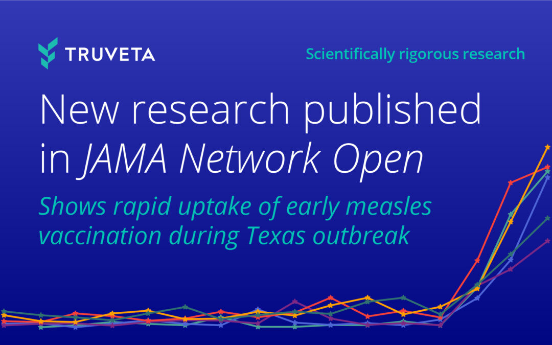 Truveta research published in JAMA Network Open shows rapid uptake of early measles vaccination during Texas outbreak