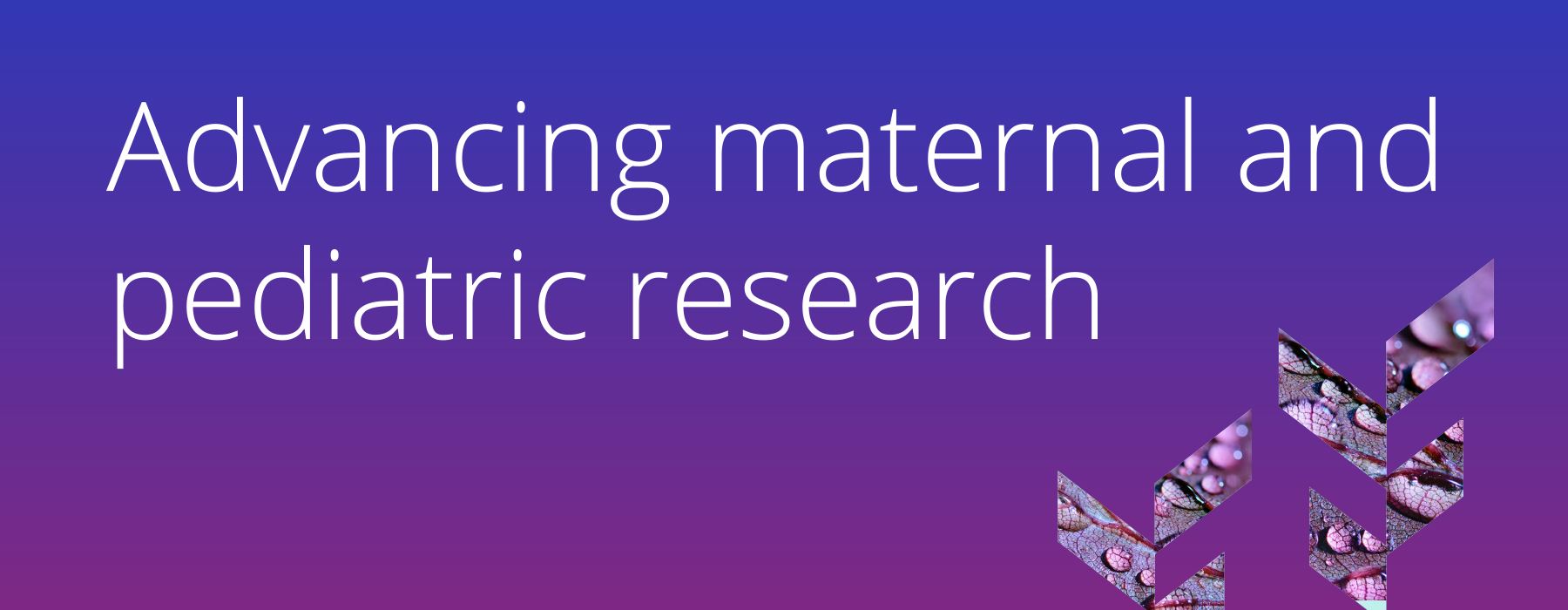 Banner with Truveta branding and text “Advancing maternal and pediatric research” on a purple-to-blue gradient background, symbolizing innovation in real-world data for maternal and child health.