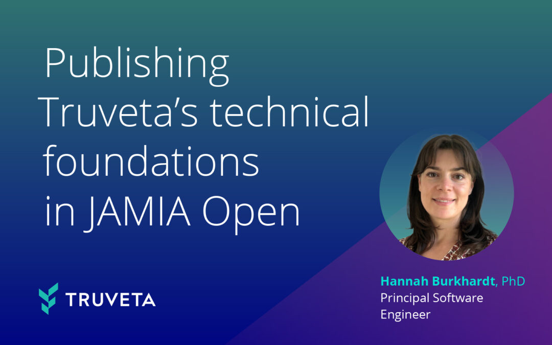Publishing Truveta’s technical foundations in JAMIA Open
