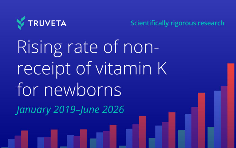 Rising rate of non-receipt of vitamin K for newborns, January 2019–June 2026
